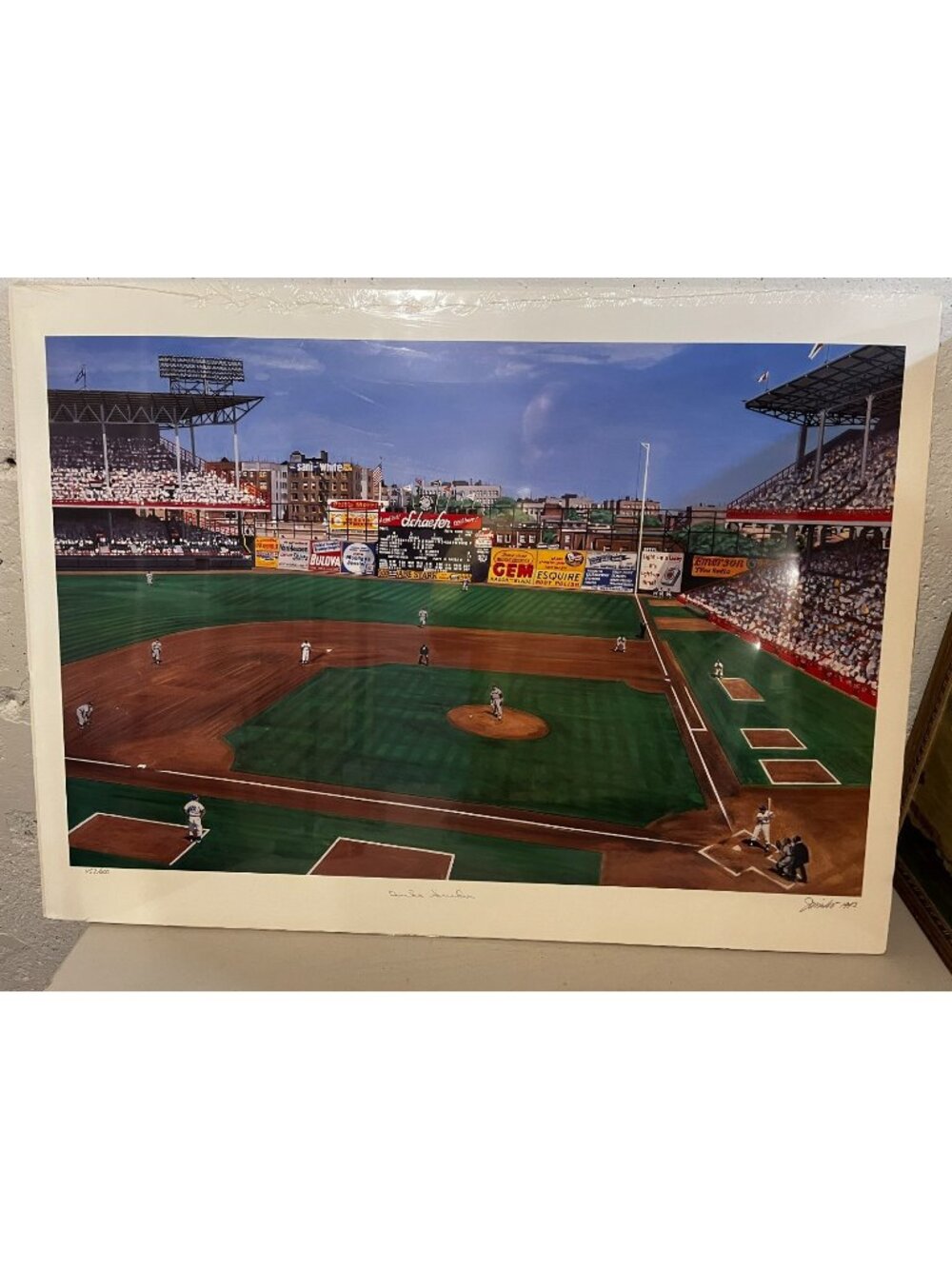 Aiming for Bedford Ebbets Field Brooklyn Dodgers Signed #600 Jurinko Duke Snider